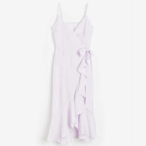 H&M Light Purple Midi Wrap Dress